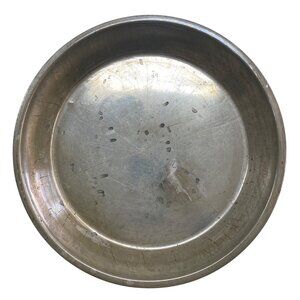 Large Round Vintage Aluminum Baking Pan For Baking Or Serving